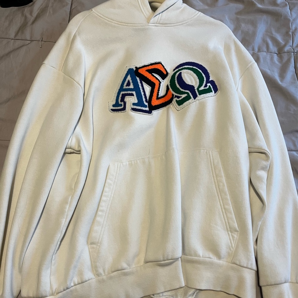 H&M Creme hoodie with logo